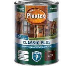 Пропитка декоративная для защиты древесины Pinotex Classic Plus 3 в 1 палисандр 0,9 л.