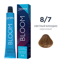 Крем-краска для волос Harizma Bloom 8/7, светлый блондин - коричневый, 100 мл (h30870)