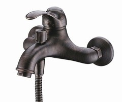 WasserKRAFT Isar 1301 Смеситель для ванны с коротким изливом, цвет: бронза фото