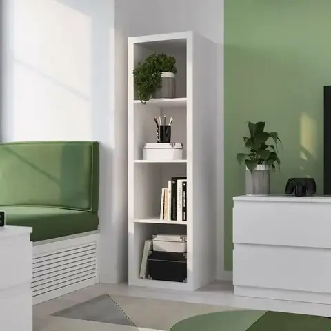 Стеллаж ФОРА 4Л, 41*38*146 см, белый