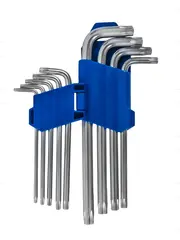 Набор ключей угловых удлинённых КОБАЛЬТ Tamper TORX: T10, T15, T20, T25, T27, T30, T40, Т45, Т50, CR-V, подвес (924-016)