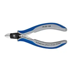 Прецизионные кусачки боковые для электроники чернёные 125 мм Knipex 79 02 125 SB