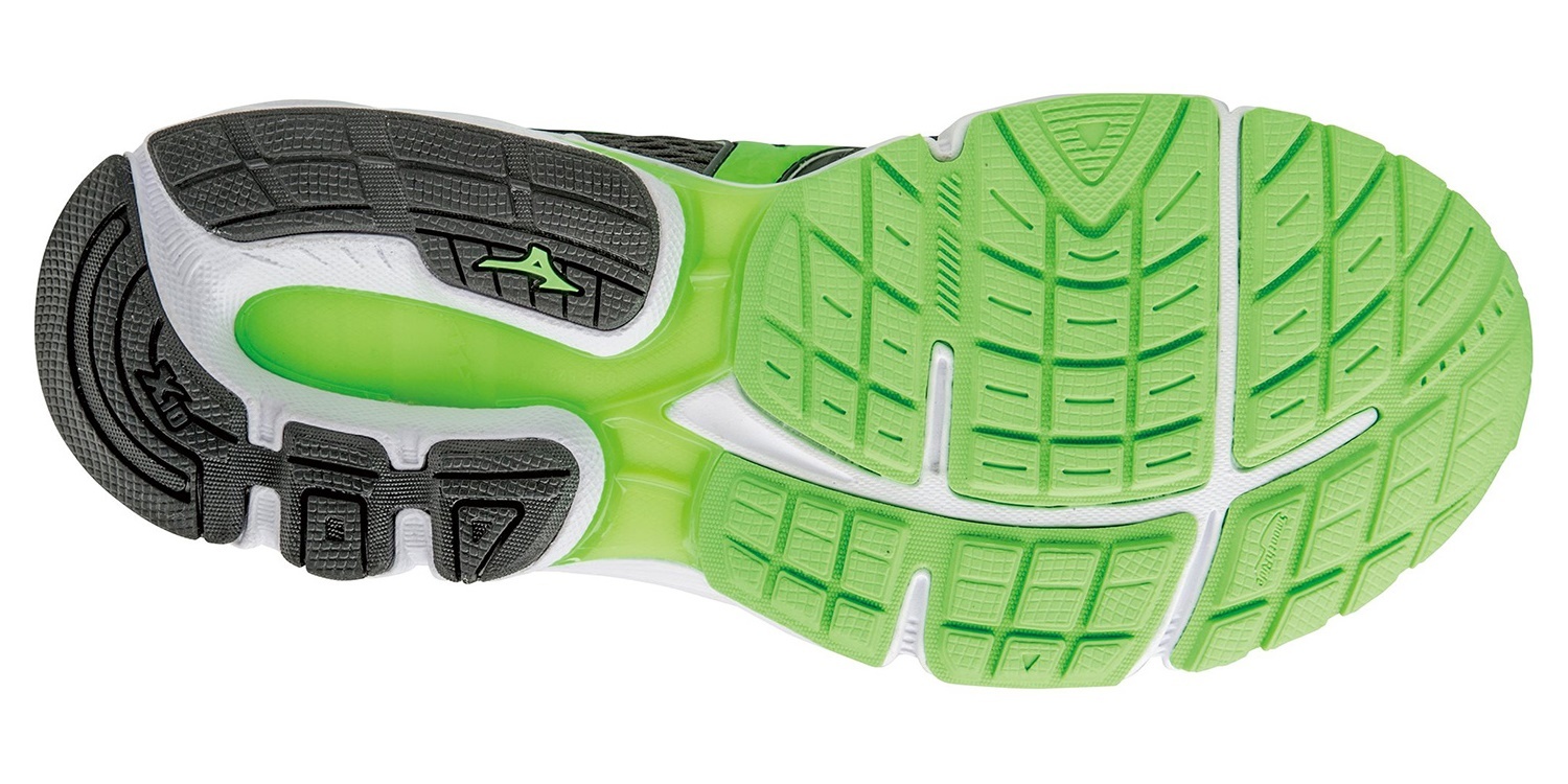 MIZUNO WAVE INSPIRE 13 мужские кроссовки для бега черный-зеленый