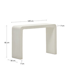 Aiguablava Консоль из белого цемента 120 x 80 см