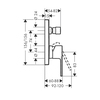 Hansgrohe Vernis Shape 71468670 Смеситель для ванны, СМ МЧ