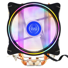 Кулер для CPU Mastero MC-120, 1х120мм, 4-pin, Al+Cu, серебристый-черный-белый/FRGB, 800-1500rpm, 38.5CFM, 22дБ, 4-PIPE(прямой контакт), TDP 140Вт, INTEL 1700/1200/115x/775, AMD AM5/AM4/AM3(+)/AM2(+)/FM2(+)/FM1 (MC120TW-PWM-RGB)