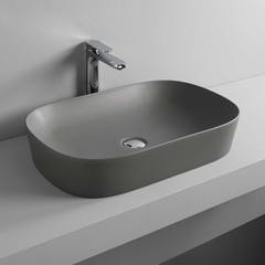 ArtCeram Ghost GHL002 15 00 GRIGIO OLIVA*0 Раковина накладная, 65x42, цвет: серый фото
