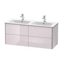Duravit XSquare XS417502727 База под раковину 1280х478х560 мм, с 4 выдв ящиками, цвет белая сирень глянцевый (для 233613) фото