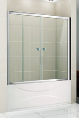 Cezares PRATICO-VF-2-150/140-C-CR Шторка на ванну, цвет: хром фото