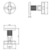 Gessi 43283#031 Внутренняя часть запорного крана для термостатического смесителя
