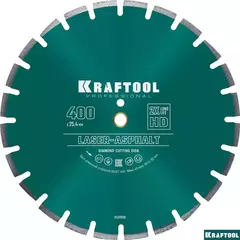 KRAFTOOL LASER-ASPHALT 400 мм (25.4/20 мм, 10х3.4 мм), алмазный диск (36687-400)