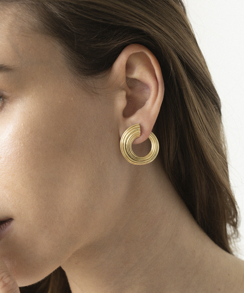 Серьги RIPPLE HORN gold