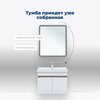 Aquanet 344801 Тумба Оптима 80 цв. дуб светлый/белый сатин (344801)