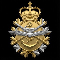Силиконовый молд № 448 Герб Вооруженных сил