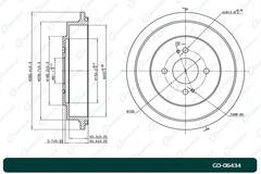 Барабан тормозной G-brake  GD-06434
