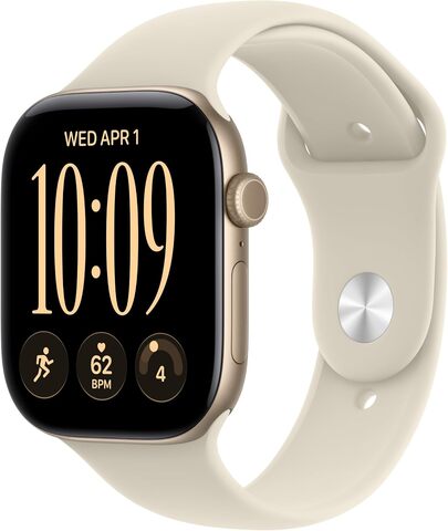 Умные часы Apple Watch Series 12 46 мм Light Gold Aluminum Case with Sport Band (S/M) Песочный | Sand