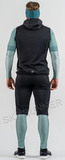 Тёплый жилет Noname Hybrid Vest 24 UX Black с капюшоном