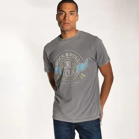 Футболка Bowery NYC "Rock & Roll" Soft Jersey Vintage Castle