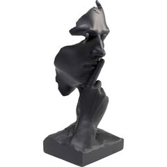 Объект декоративный Quiet Face «Спокойное лицо» 31 см, Чёрный