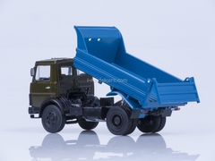 MAZ-5551 tipper early cabin 1988 khaki-blue AutoHistory 1:43