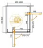 Cezares Slider SLIDER-AH-2-70/80-90/100-BR-BORO Душевой уголок, цвет: золото
