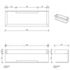 Decor Walther Contract 0651570 Душевая полка, цвет: нержавеющая сталь