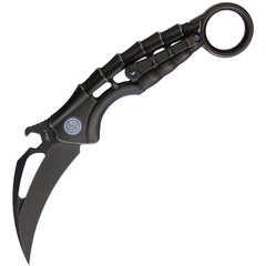 Фото Нож складной Rikeknife Alien 2 Black, сталь N690CO, рукоять алюминий