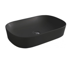 ArtCeram Ghost GHL002 17 00 Раковина накладная, 64.5x41.5, цвет: чёрный фото