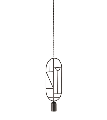 Фото: Подвесной светильник NOMON HOME WOODEN DOTS, CONF. 02, GRAPHITE - основной вид
