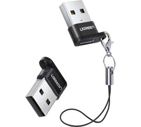 Адаптер UGREEN US280 (50568) USB A Male to USB-C Female Adapter,  черный