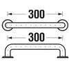 Jika 3.8971.1.003.000.1 UNIVERSUM универсальный поручень 300, нержавеющая сталь