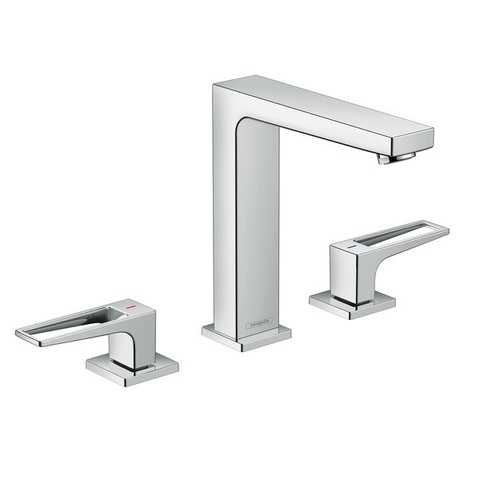 Hansgrohe Metropol 74515000 Смеситель для раковины двухвентильный на 3 отверстия с донным клапаном