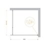 BelBagno Kraft KRAFT-L-1-120-C-CR Душевая перегородка, цвет: хром