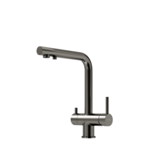 Sancos Foster SC4014GG Смеситель для кухни с краном для фильтрованной воды, цвет: воронёная сталь фото