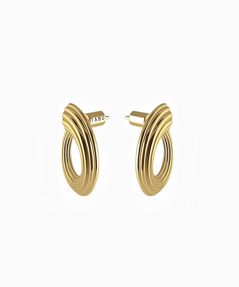 Серьги RIPPLE HORN gold