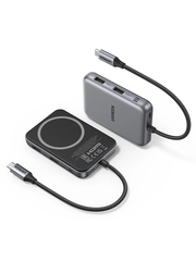 Хаб-USB UGREEN CM896 (65759) 7-в-1 USB-C Hub + беспроводная зарядка Space Gray