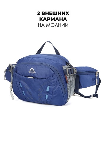 Картинка сумка поясная Ai One 6418 Blue - 5