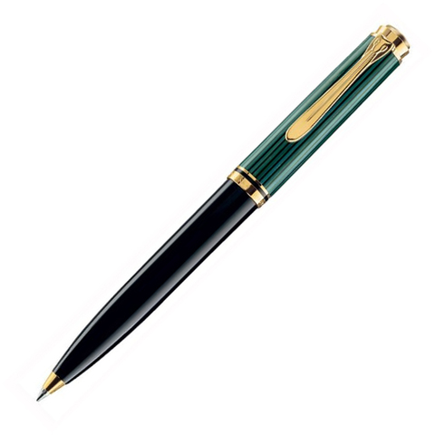 Ручка шариковая Pelikan Souverän® K 800, Black Green GT (996991)