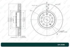 Диск тормозной G-brake  GR-21290
