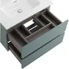 BelBagno KRAFT 39-700/390-2C-SO-AO База под раковину подвесная с фрезерованными ручками по всей длине фасада с 2 выкатн. ящ., Голубой Мат.,700x395x500