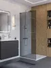 BelBagno UNO-L-1-TB-80-GR-Cr Душевая перегородка универсальная с односторонним входом, стекло графит, профиль хром, 800x2000 мм