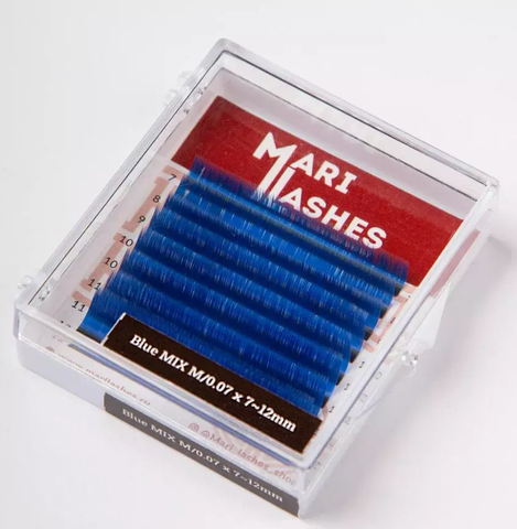 Ресницы MARILASHES/МИКС/MINI/BLUE