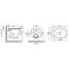 Ceramica Nova Ulma CN4006TMB Подвесной унитаз c ультра тонким сидением с микролифтом, цвет: черный матовый