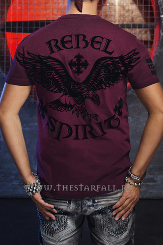 Rebel Spirit | Футболка мужская SSK131592 спина на модели