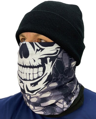 Картинка шарф-труба Skully Wear Tube fleece skull S54 - 2