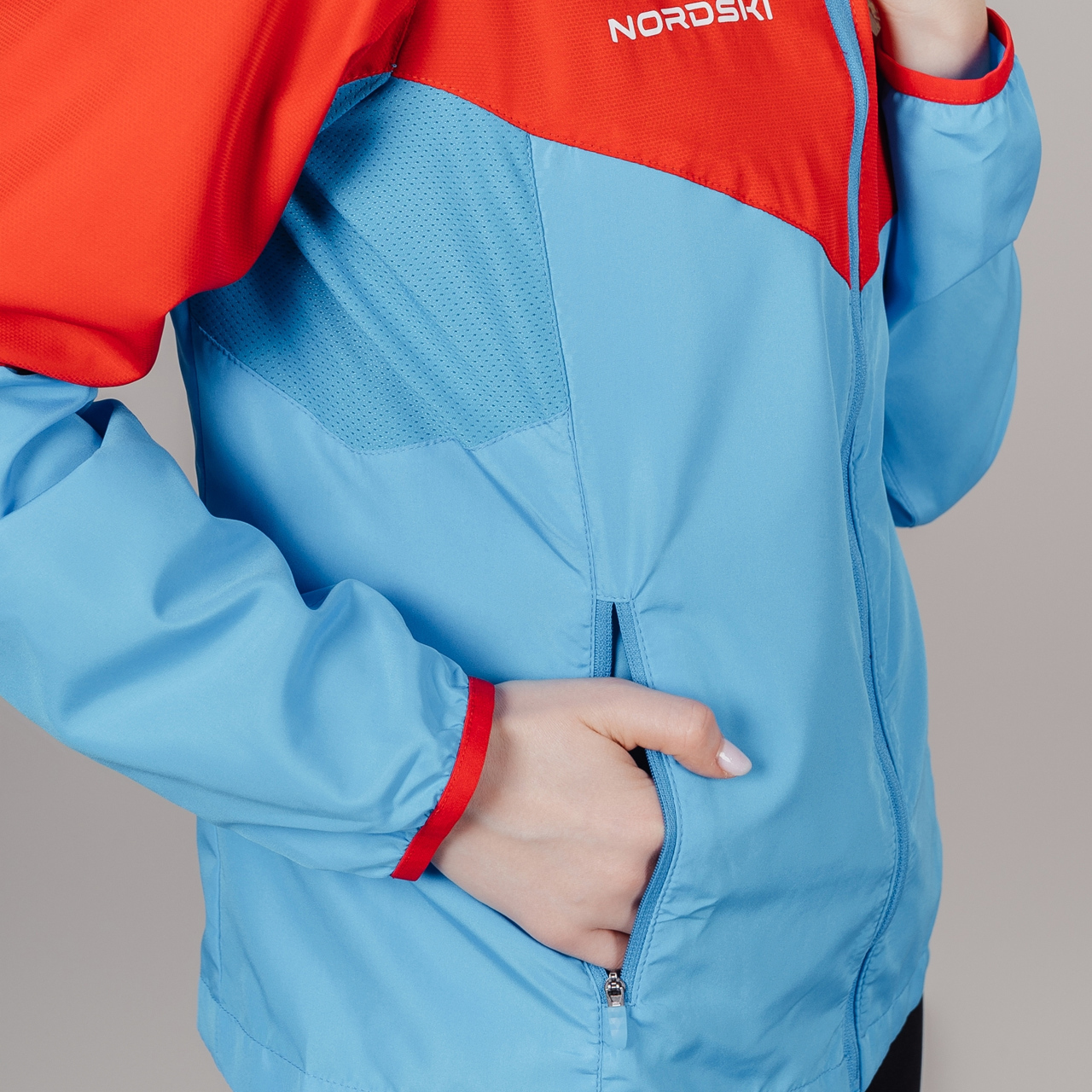 Nordski Sport куртка для бега женская red-blue - 5