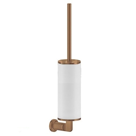 Gessi Inciso 58519#726 Туалетный ершик настенный, белый, Warm Bronze Br.