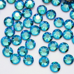 2078 Стразы Сваровски горячей фиксации Blue Zircon Shimmer ss16 (3,8-4 мм), 10 штук