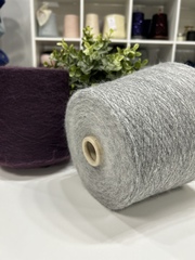 Суперкидмохер 31% Industria Italiana Filati VIOLETTE 1500 светло-серый меланж