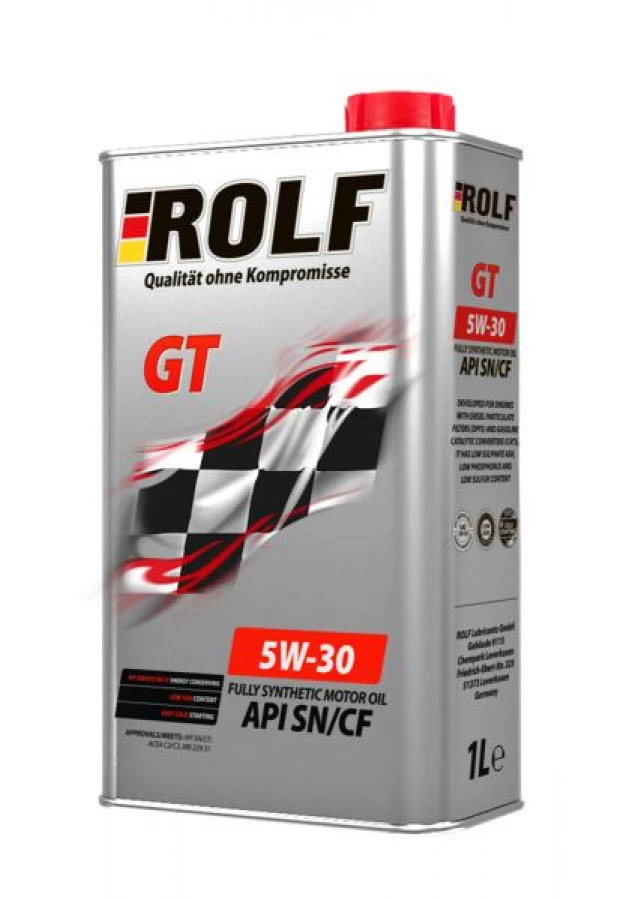 Моторное масло ROLF GT 5W-30 SN/CF синтетическое, 1л